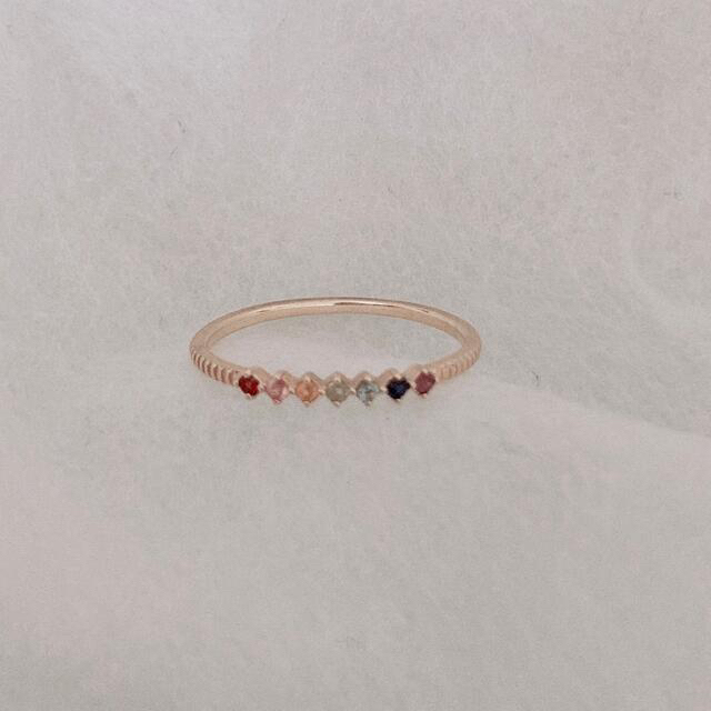 ete - ete エテ リング 指輪 K10YG レインボーリング ピンキーリングの