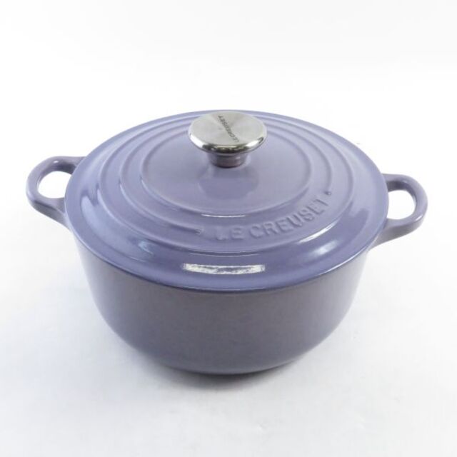 LE CREUSET - ルクルーゼ ココットロンド 両手鍋 1点 パープル系 20cm