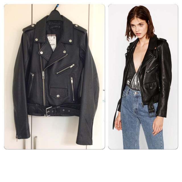 ZARA - ZARA 完売 今期 ライダース レディース 羊革の通販 by reno's