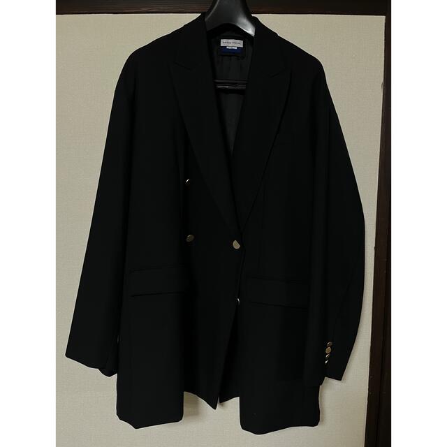 CORDURAウールピークドラペルプライムオーバー金ボタンダブルブレザー