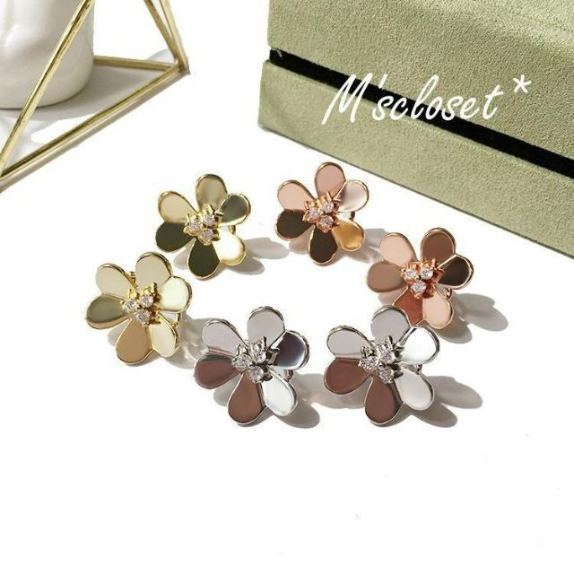 ✨最高級✨芸能人✨海外セレブ✨ラージフラワー✨ピアス✨至高