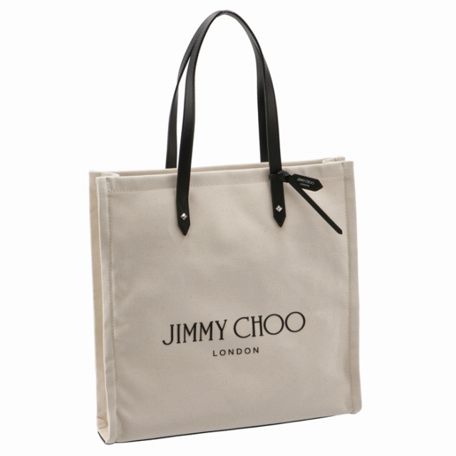 JIMMY CHOO - JIMMY CHOO トートバッグ キャンバス LOGO TOTEの通販 by