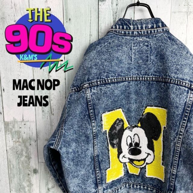 Disney - 90's 一点物 Disney ミッキー リメイク ケミカルウォッシュ G