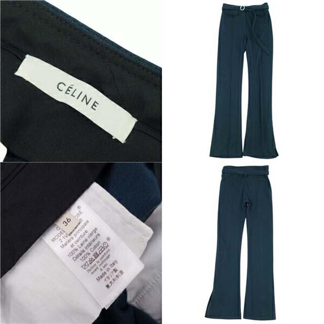 CELINE - セリーヌ パンツ フィービー期 フレアパンツ ウール