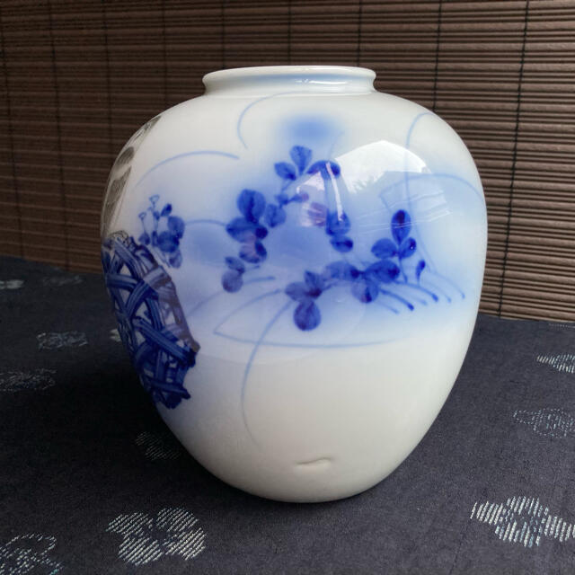 香蘭社 - 香蘭社 花瓶 有田焼 オールド香蘭社 鳥 かごの通販 by