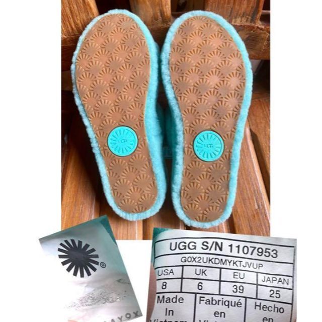 UGG - 完売。。。。。✨25✨可愛ターコイズ✨UGG✨OH YEAH✨厚底ファー