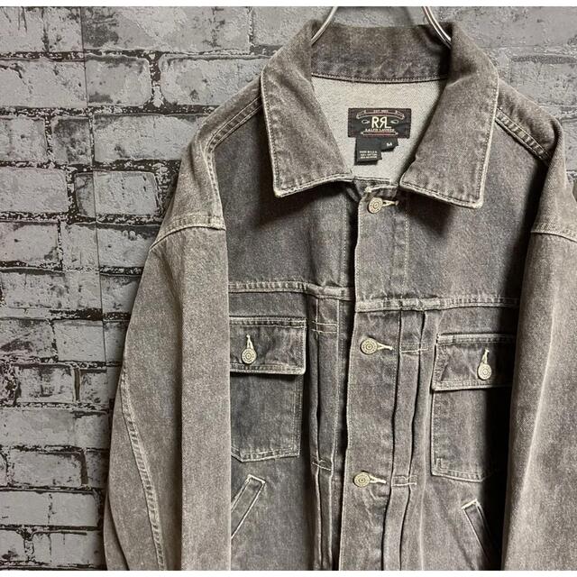 RRL - USA製 ダブルアールエル RRL ブラック デニムジャケット 三つ星