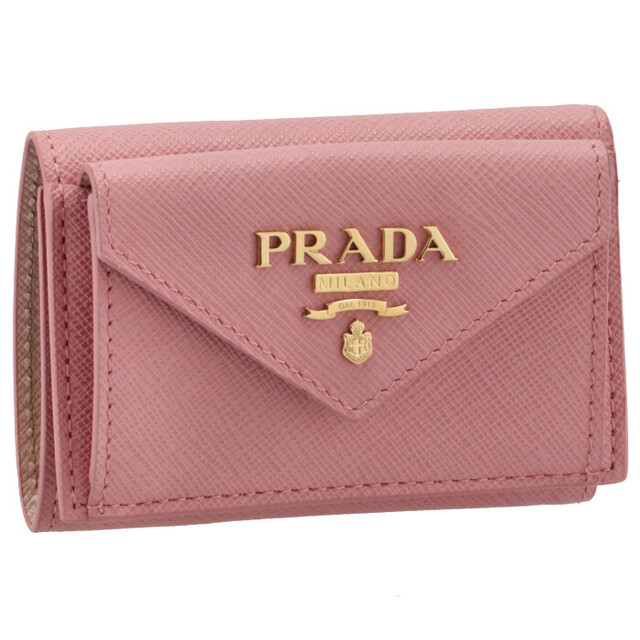 PRADA - PRADA 財布 三つ折り サフィアーノ バイカラー ミニ財布の通販