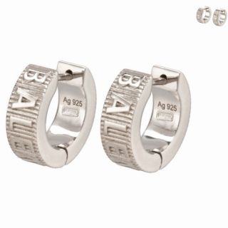 BALENCIAGA - BALENCIAGA フープ ピアス ロゴ FORCE STRIPEDの通販 by