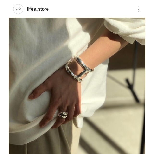 TODAYFUL - 【美品】TODAYFUL カーヴィーラインカフ Silver925