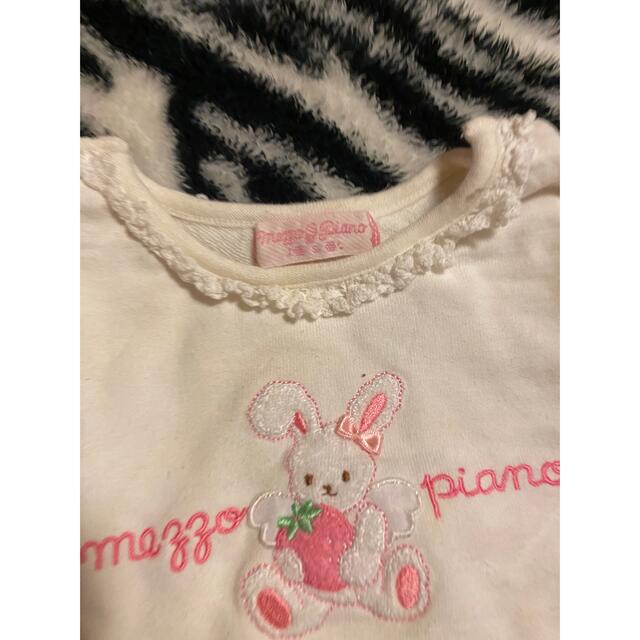 mezzo piano - メゾピアノ うさぎ 長袖 トレーナー S 80 90相当の通販