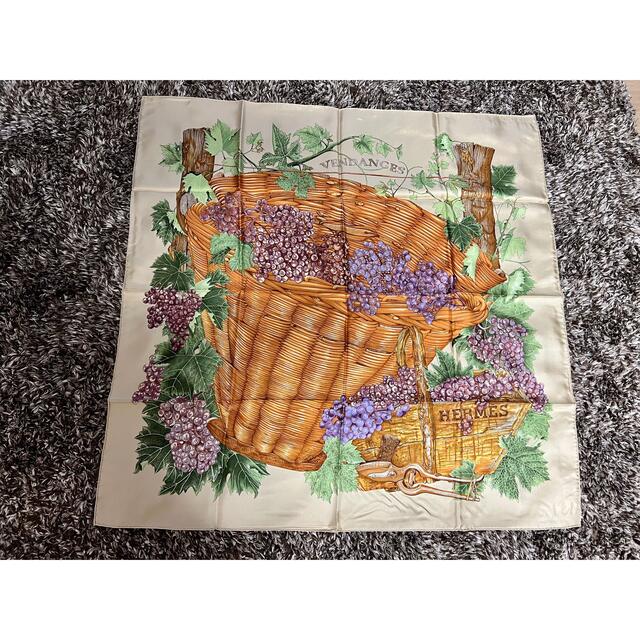 HERMES - HERMES scarf カレ90 「ぶどうの収穫」の通販 by もりげ's