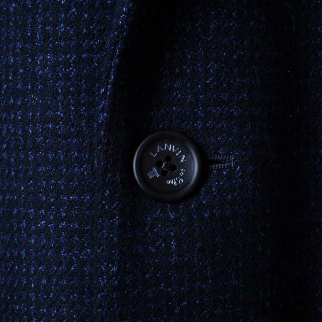 LANVIN en Bleu - LANVIN en Bleu シルク混 ウール チェスター コート