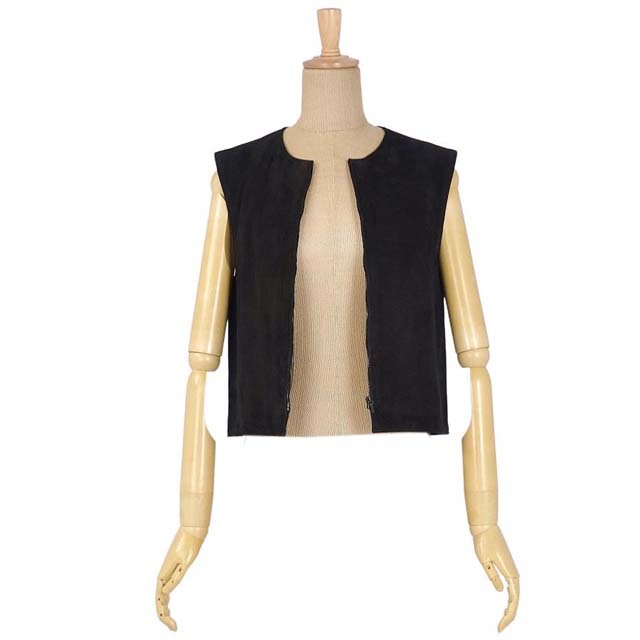 HERMES - エルメス ベスト ジレ マルジェラ期 ジップアップ スウェード