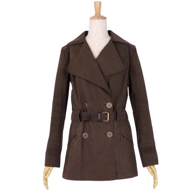 LOUIS VUITTON - ルイヴィトン コート ゴム引き トレンチコート 裏