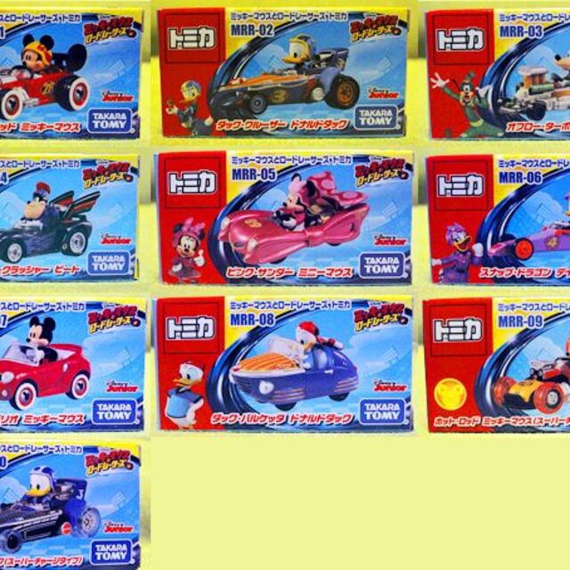 Disney - ディズニー トミカ ミッキーマウスとロードレーサーズ 全10種