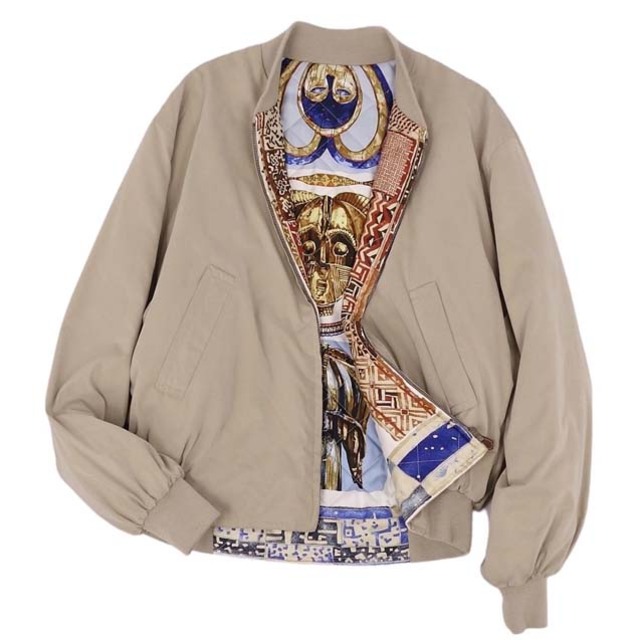 HERMES - エルメス ジャケット ブルゾン ジップアップ 裏地総柄