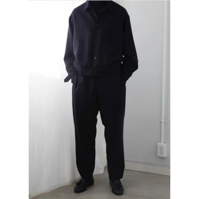 comoli コモリ ウールサージ バックストラップパンツ サイズ1 COMOLI