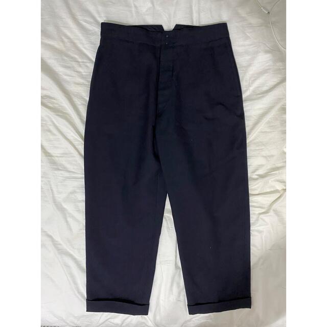 comoli コモリ ウールサージ バックストラップパンツ サイズ1 COMOLI