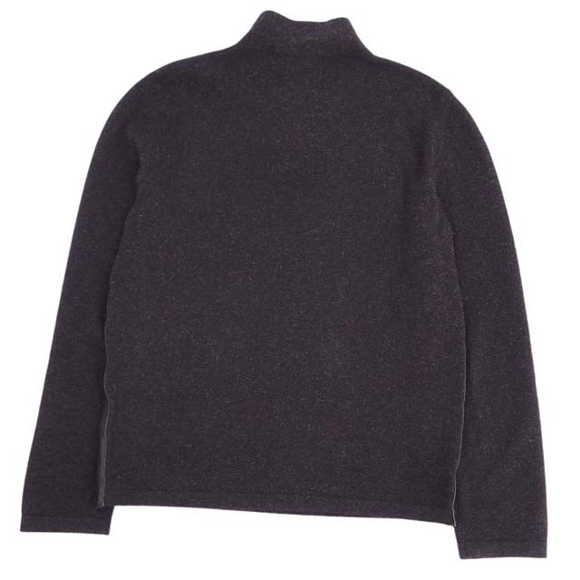 HERMES - エルメス ニット ヤク ウール ハーフジップ セーター レザー