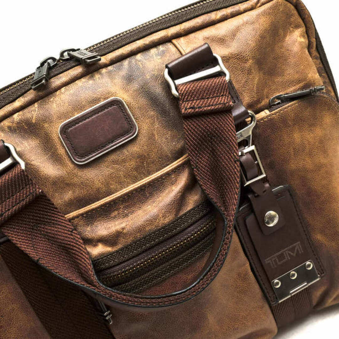 TUMI トゥミ レザービジネスバッグ ブラウン 傷汚有 96108BH TUMI