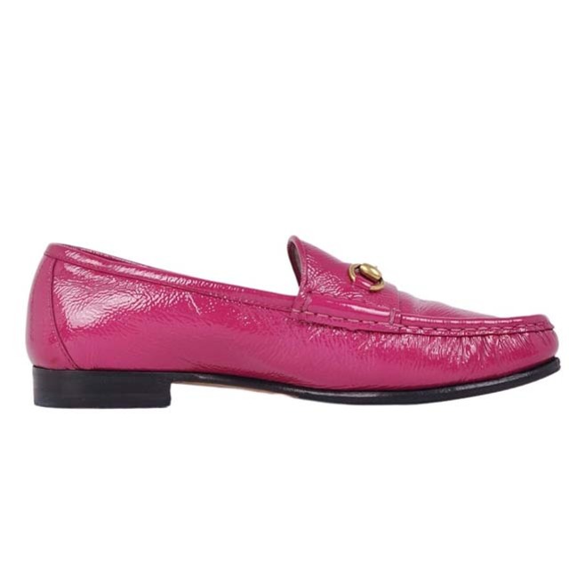 GUCCI - 美品 グッチ GUCCI ローファー ホースビット エナメルレザー