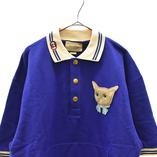 GUCCI - GUCCI グッチ キャット刺繍ワッペン付きスウェット半袖