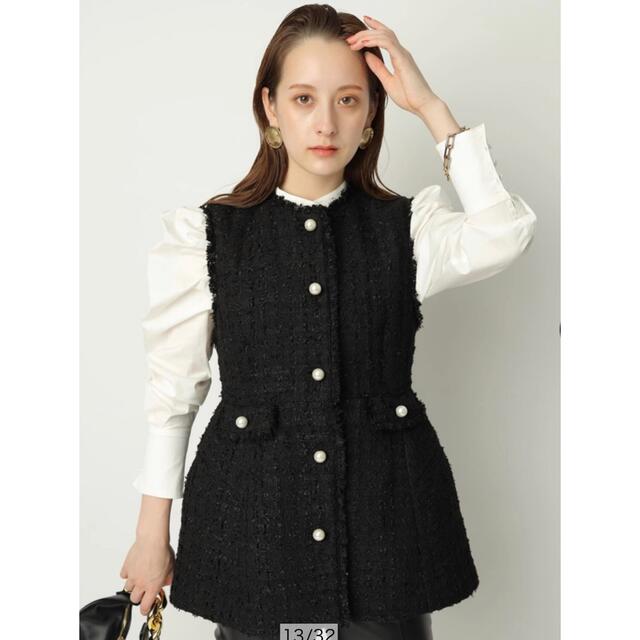 Apuweiser-riche - 最新作 大人気 Arpege story パールボタンツイード