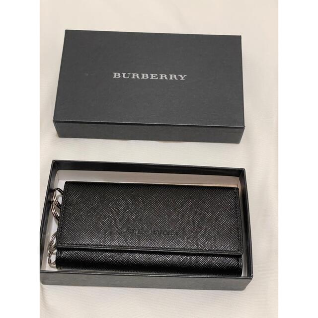 BURBERRY - 新品✨BURBERRY 4連キーケース ブラック ノバチェック