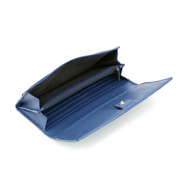 GUCCI - 新品 グッチ GUCCI 長財布 マイクログッチシマ ブルー 青の