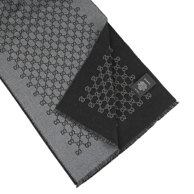 GUCCI - 新品 グッチ GUCCI マフラー・ストール ダブルジャカードGG