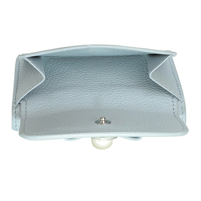 MIU MIU - 新品 ミュウミュウ MIU MIU 3つ折り財布 マドラス パール