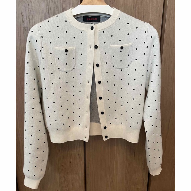 TOMORROWLAND - CABaN コットンカシミヤ ドットジャカードクルーネック