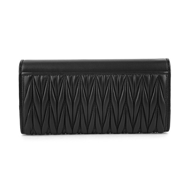 MIU MIU - 新品 ミュウミュウ MIU MIU 長財布 マテラッセ ブラック 黒
