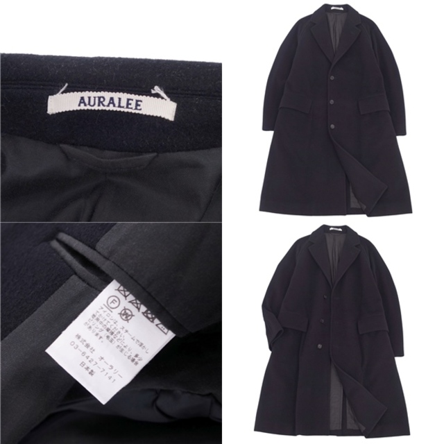 美品 オーラリー AURALEE コート 19AW チェスターコート ロングコート