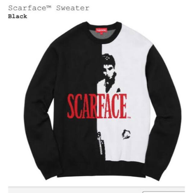 Supreme - M Supreme Scarface Sweater Black 17FWの通販 by ART LOVE
