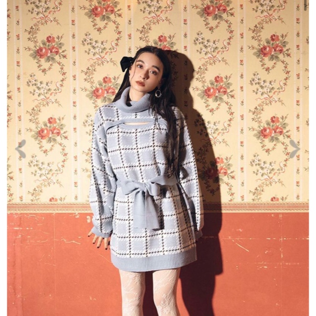 Bubbles - bubbles オープンネックニットワンピースの通販 by みー's