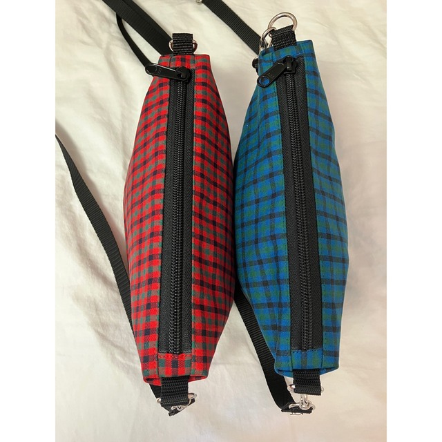 ファミリアチェック 舟形 ポシェット ショルダーバッグ ママバッグ