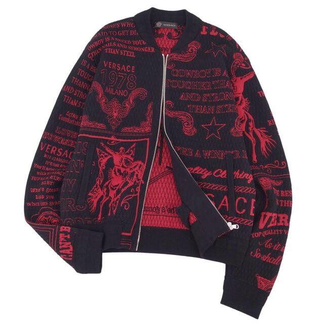 VERSACE - 美品 ヴェルサーチ VERSACE ジャケット ウール ニット