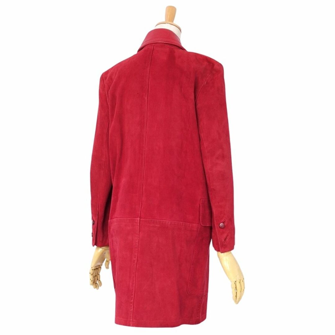 HERMES - Vintage エルメス HERMES コート ダブルブレスト スウェード