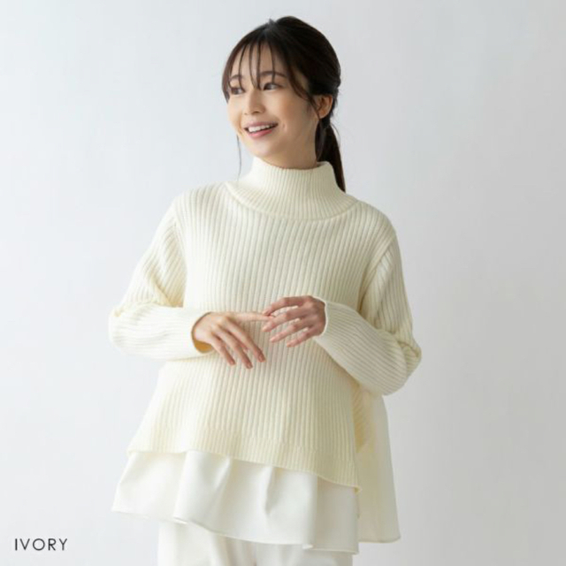 Sono - SONO ソーノ レイヤードフレアニットプルオーバーの通販 by M