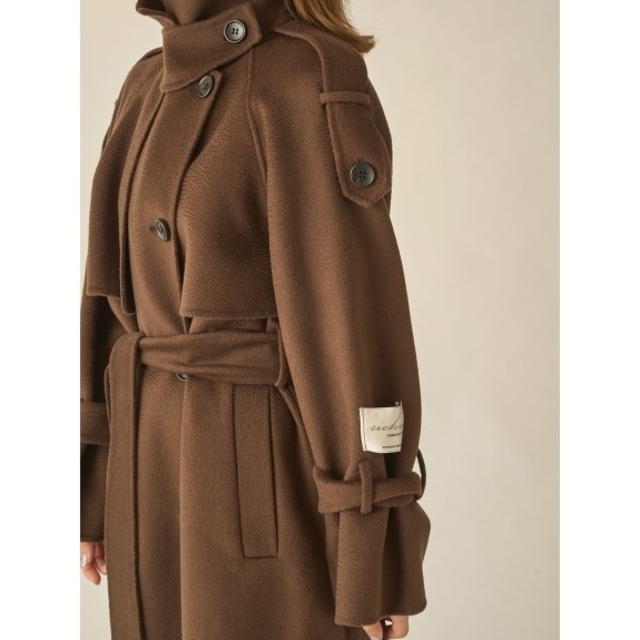 SNIDEL - 僅少 新品 SNIDEL ウロコカシミアスタンドカラーコート