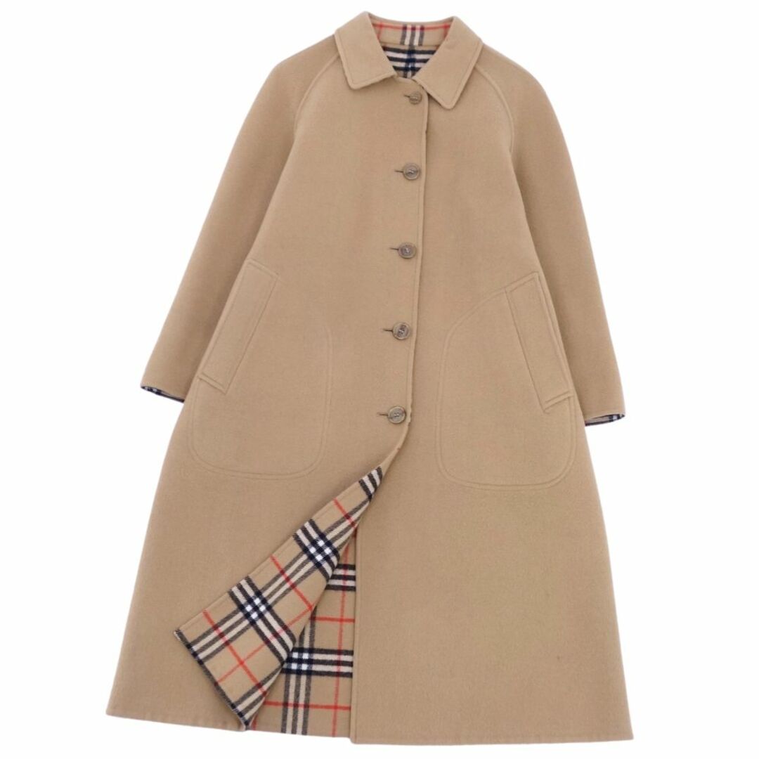 バーバリーブルーレーベル ファーフードつきウールコート サイズ38.M