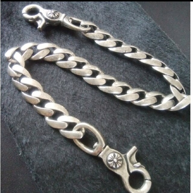 BLACKDIA シルバー クロス クラシック ウォレットチェーン ショートの