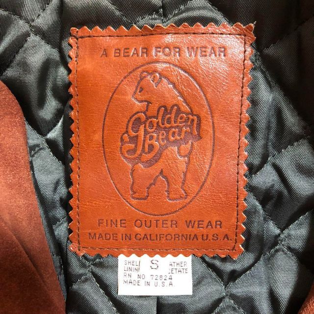 Golden Bear - 90s USA製 GOLDEN BEAR スエード ジャケット レザー 茶