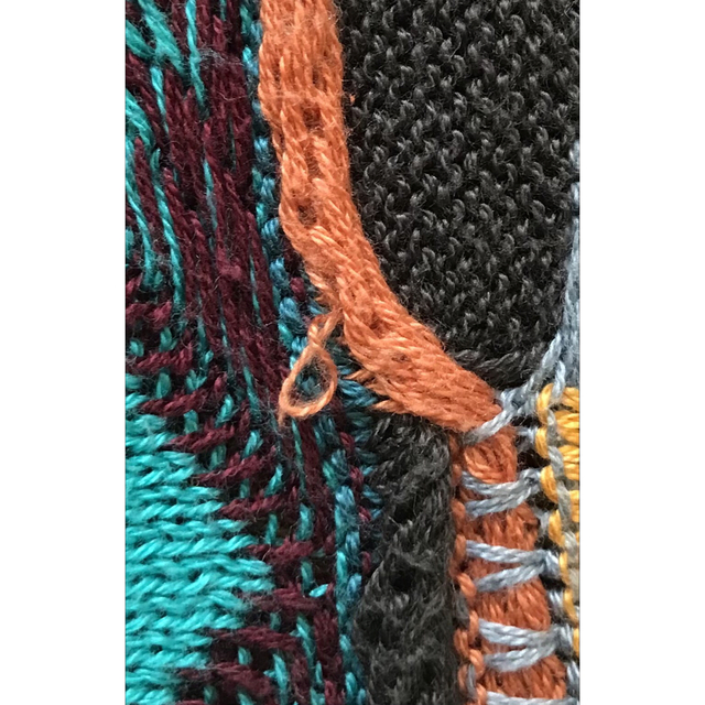 COOGI - 異次元のデザイン 芸術 美しい花柄 植物柄 90's COOGI ニット