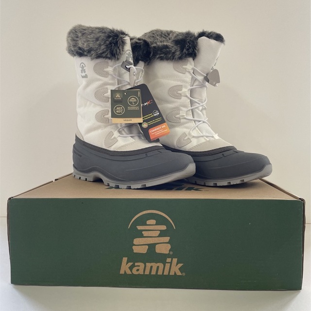 Kamik - カミック モーメンタム3 ホワイト女性25cm 新品 スノーブーツ