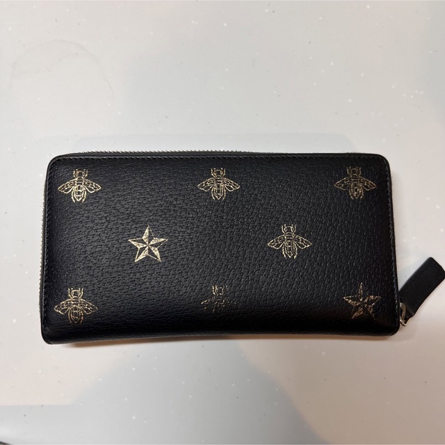 GUCCI - GUCCI ラウンドファスナー 長財布 星 蜂の通販 by きき's shop