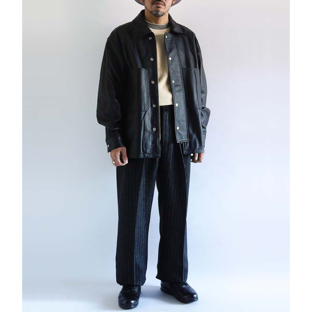 Graphpaper - CCU シーシーユー レザー COVERALL SHIRT 菅田将暉 2の