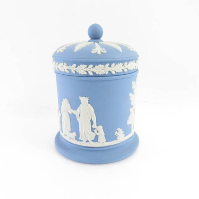 WEDGWOOD - 美品 WEDGWOOD ウェッジウッド ジャスパー ペールブルー 蓋